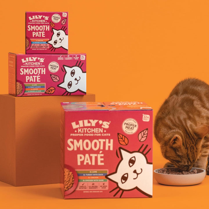 Lily’s Kitchen Vollwertnahrung Nass Katzenfutter für ausgewachsene Katzen 19 Schalen (19 x 85g) Gefl