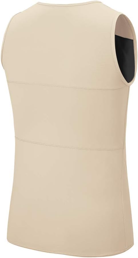 Idtswch Brustbinder für Transgender Brustbinder Half Ftm Binder Brust Kompressions-BH S Nude 165, S
