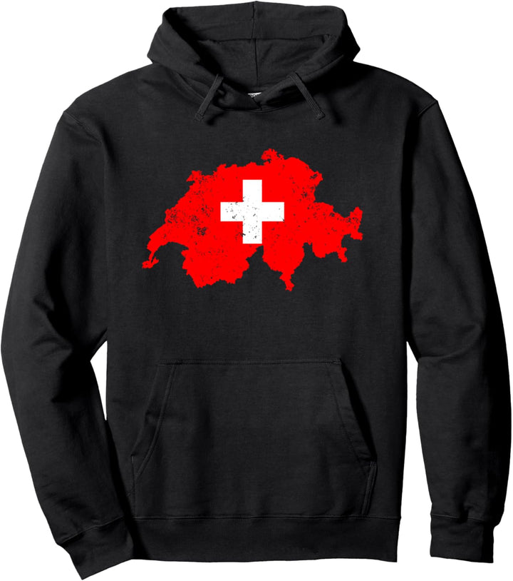 Swiss Map International Flag Pullover Hoodie