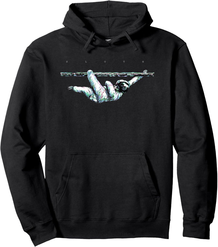 Faultier (dunkle Hemden) Pullover Hoodie