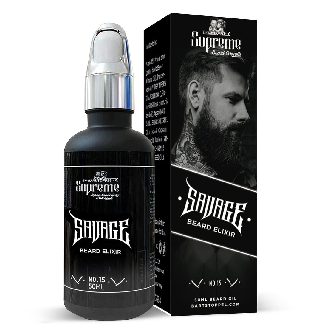 Bartöl Herren Sauvage Inspired After Shave Duft Supreme Bartstoppel® - für die tägliche Bartpflege -