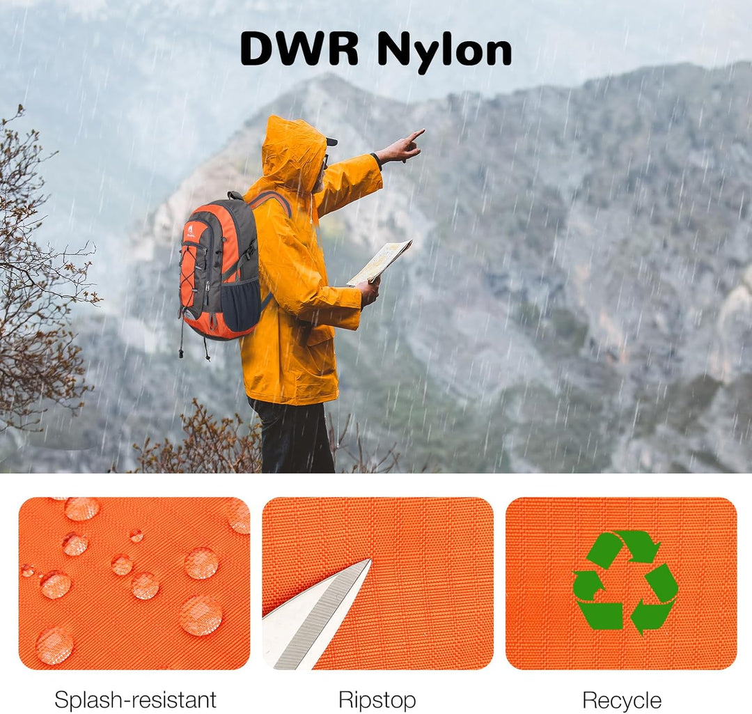 25L Wandernrucksack Damen Herren, Outdoor Rucksäcke Tagesrucksäcke, Wasserdichter Reiserucksack für