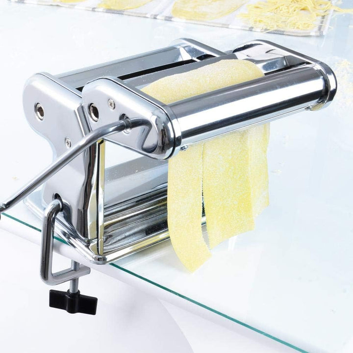 ORION Manuelle Nudelmaschine Pastamaker für hausgemachte Nudeln, Ravioli, Kuchen, Lasagne,