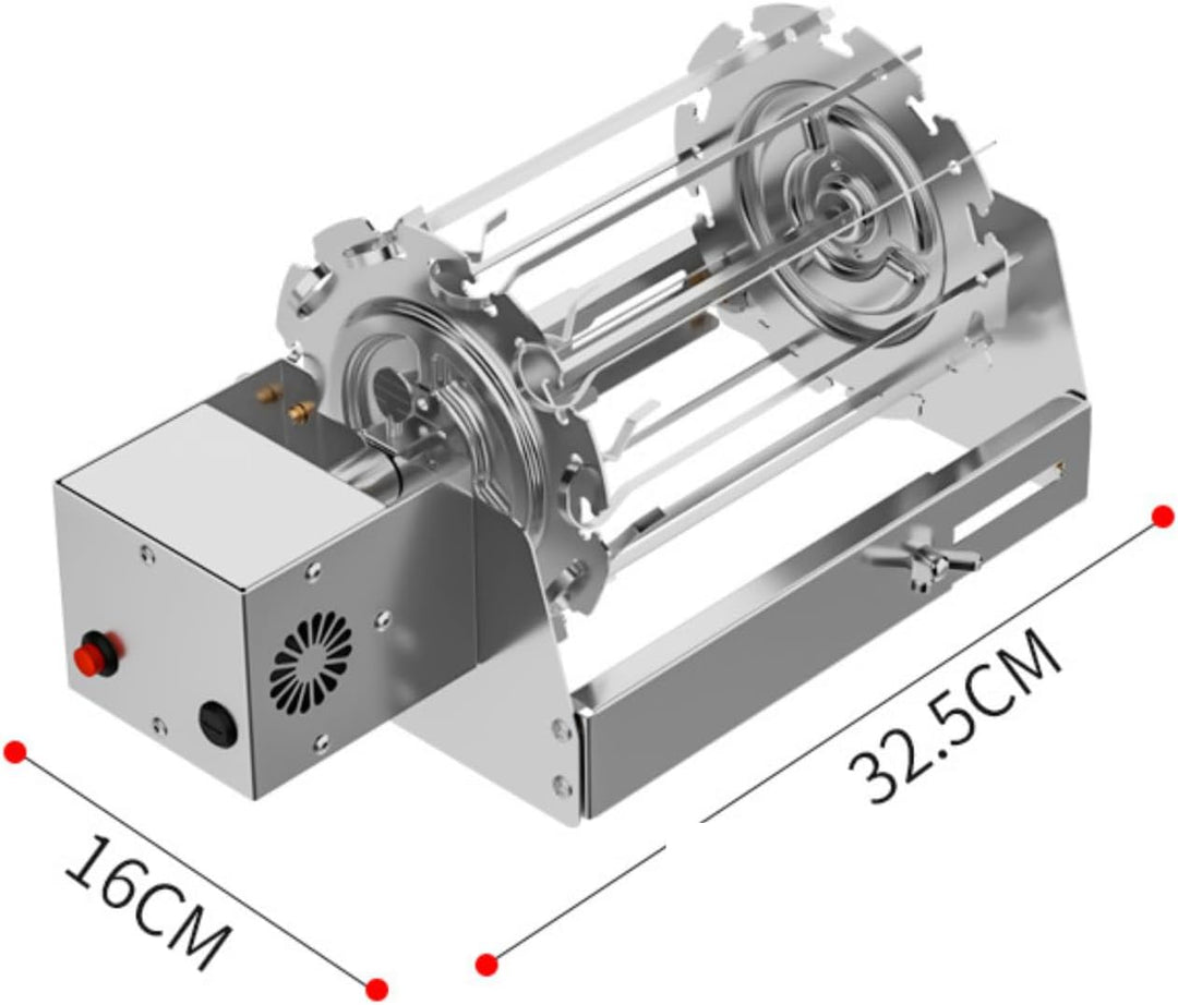 BBQ automatische rotierende Rollgrillspiesse (Plug-in-Version) mit Typ-C-Ladeanschluss