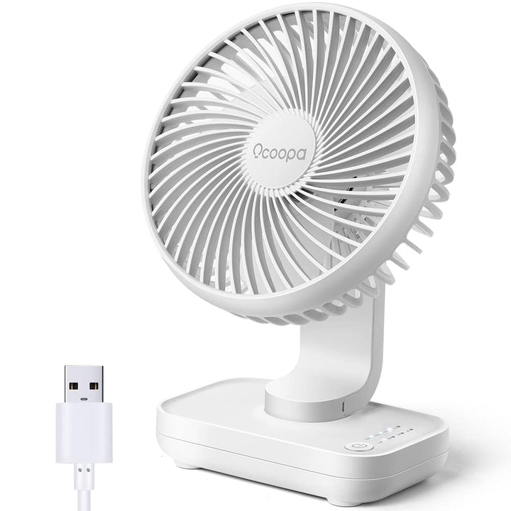 OCOOPA USB Ventilator - Ultra leise, 4 Geschwindigkeiten, leicht zu reinigen, sicher &amp; langlebig, ko