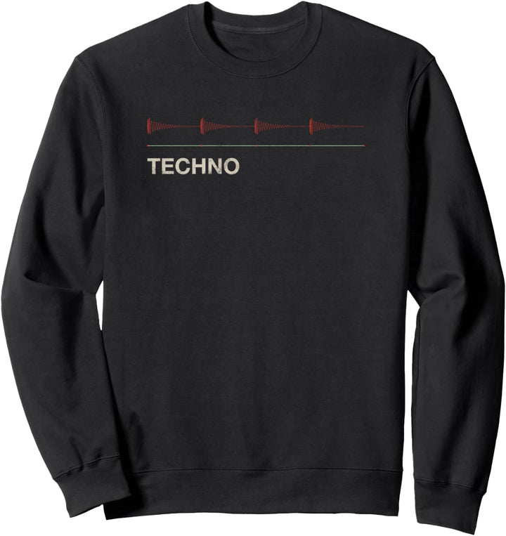 Synthesizer Kick Techno Audiowave Analog Synth Produzent DAW Sweatshirt