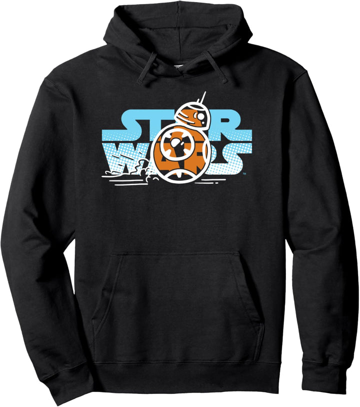 Star Wars: The Rise Of Skywalker BB-8 Line Art Logo Pullover Hoodie