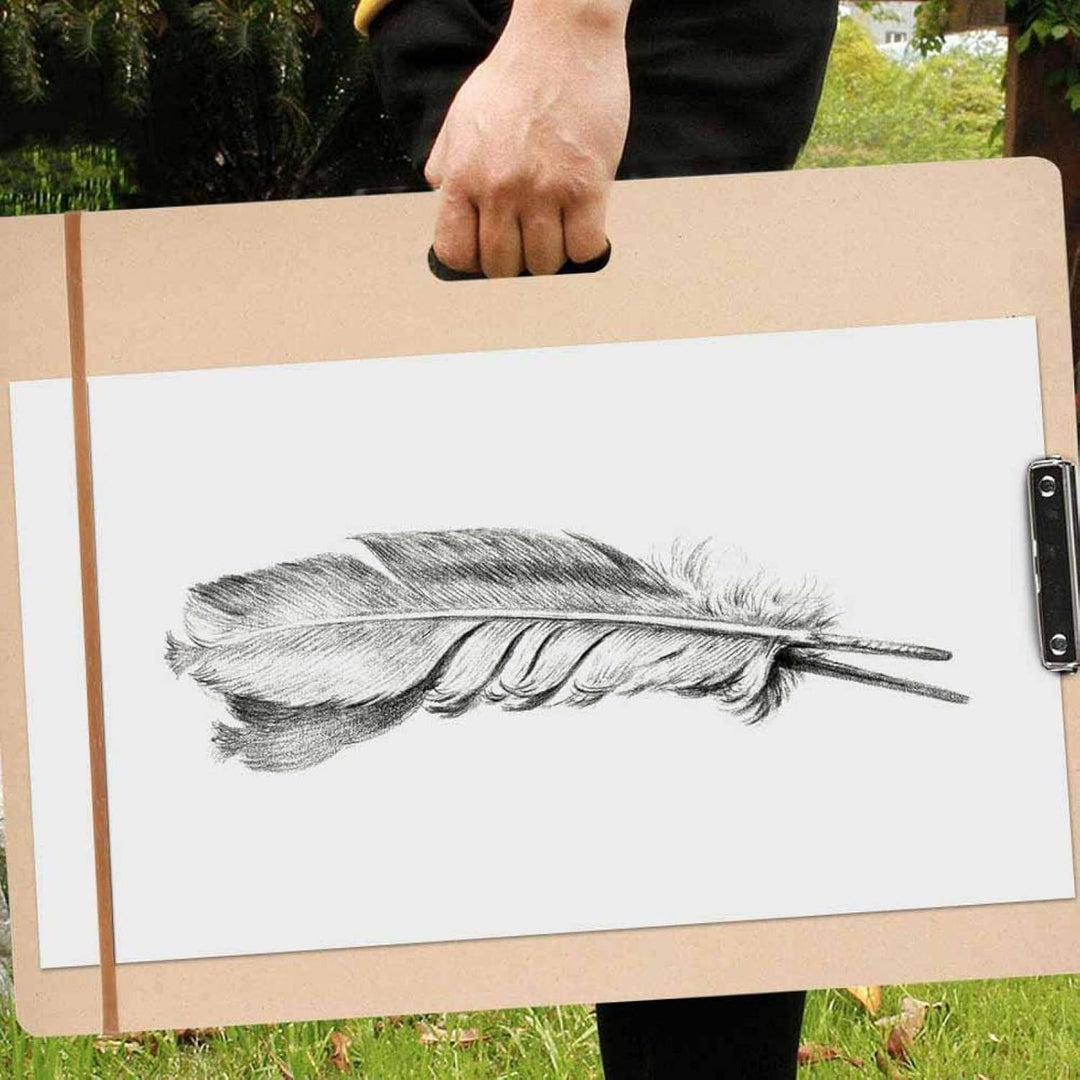 CHICIRIS Glattes Sketch Board, 45 × 60 cm grosses Zeichenbrett aus Holz, A3 Zeichenbrett, tragbarer