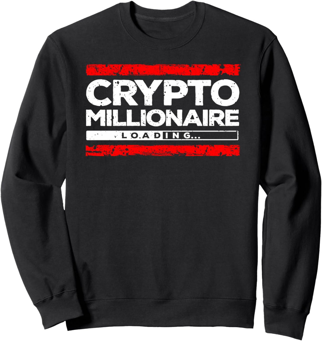 Krypto-Millionärs-Shirt | Vintage Bitcoin-Krypto Sweatshirt