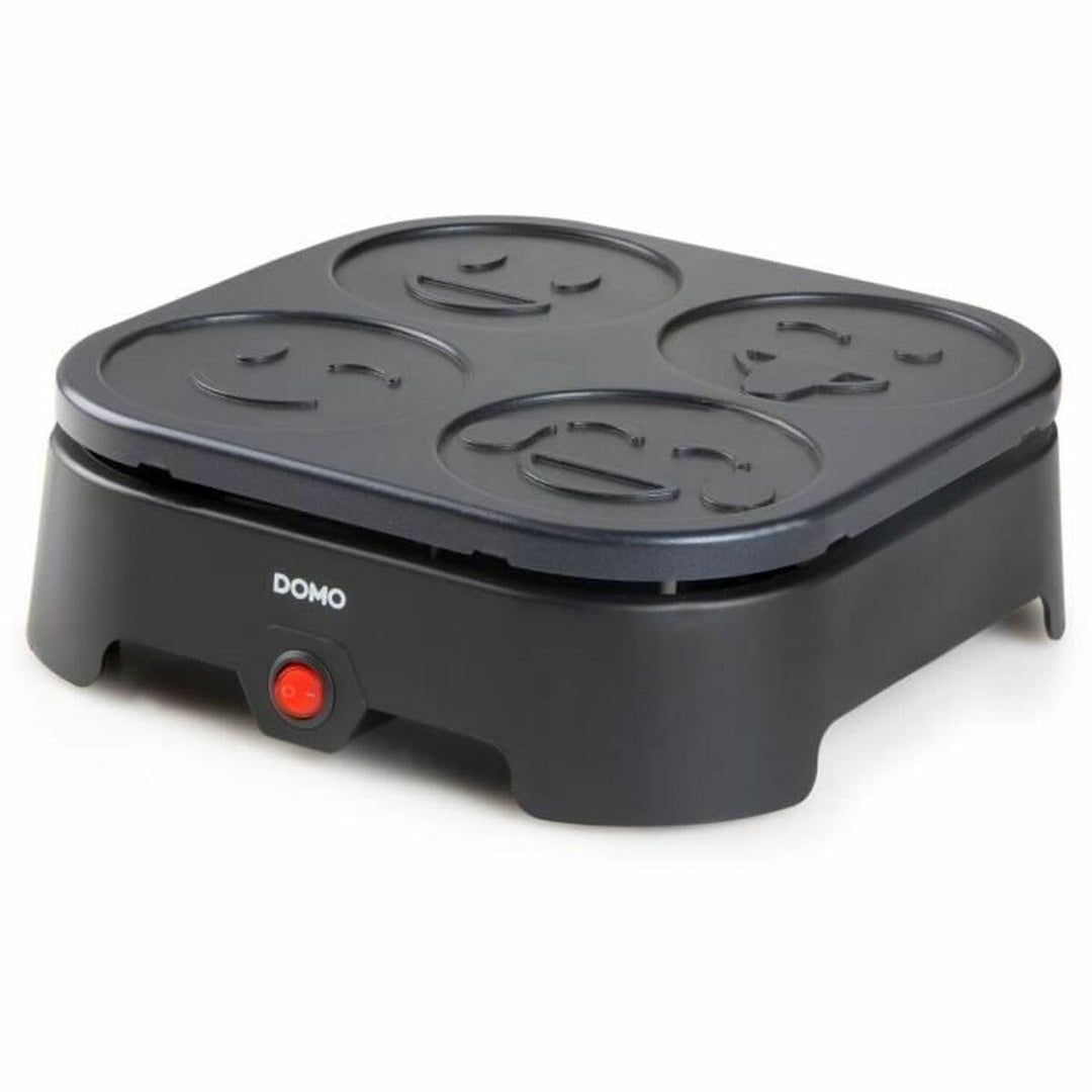 DOMO PANCAKE MAKER EMOJI Pancake-Maker Antihaftbeschichtung Schwarz