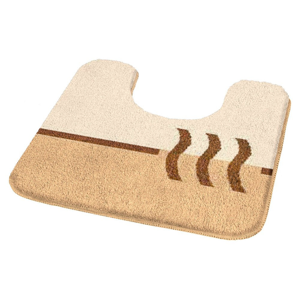 Kleine Wolke Fiesta Badteppich WC Polyacryl 50 x 50 cm, beige, 40x30x10 cm, 4594231150, Beige