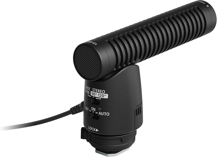 Canon DM-E1 Externes Stereo-Richtmikrofon (Mit weitem Frequenzbereich, Hoher Empfindlichkeit, Geeign