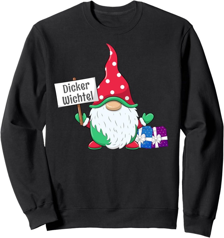 Dicker Wichtel Partnerlook Familien Outfit Weihnachten Sweatshirt