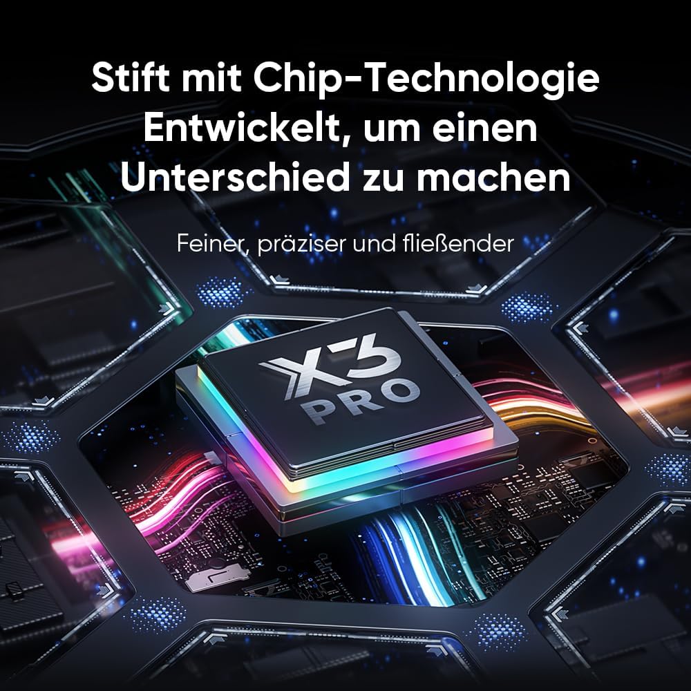 XPPen 12.2 Zoll Standalone Grafiktablett Display mit X3Pro 16384 Smart Stift, Android 8GB+256GB WiFi