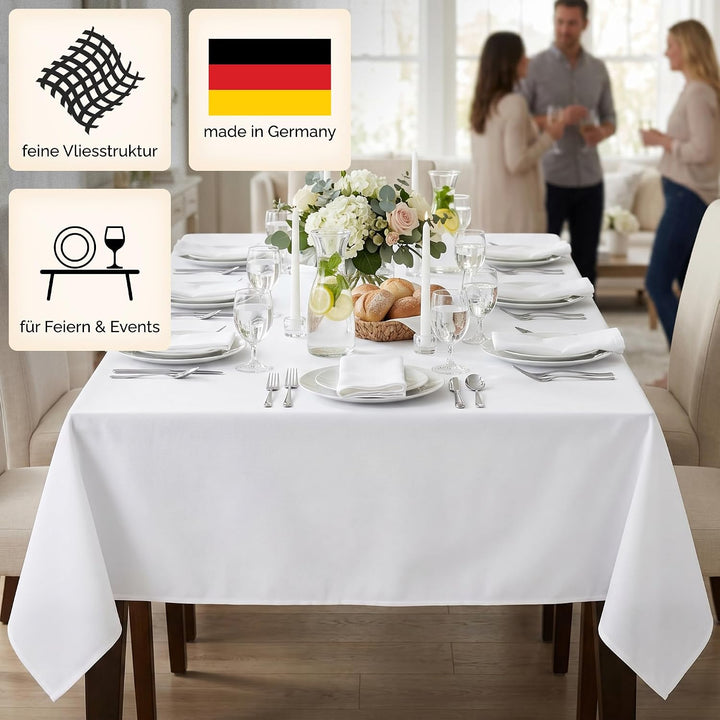 Sensalux Tischdecke, abwaschbar, Vorteilspack, 10 Stück, 1,18m x 2,5m, Creme 1,18m x 2,5m Creme, 1,1