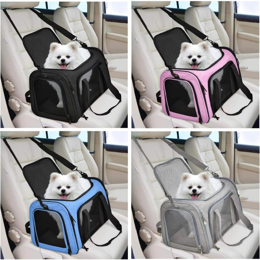 Transporttasche Katze Hund Gross Tragbare Haustiertasche für draussen Faltbar atmungsaktiv Grosse Ka