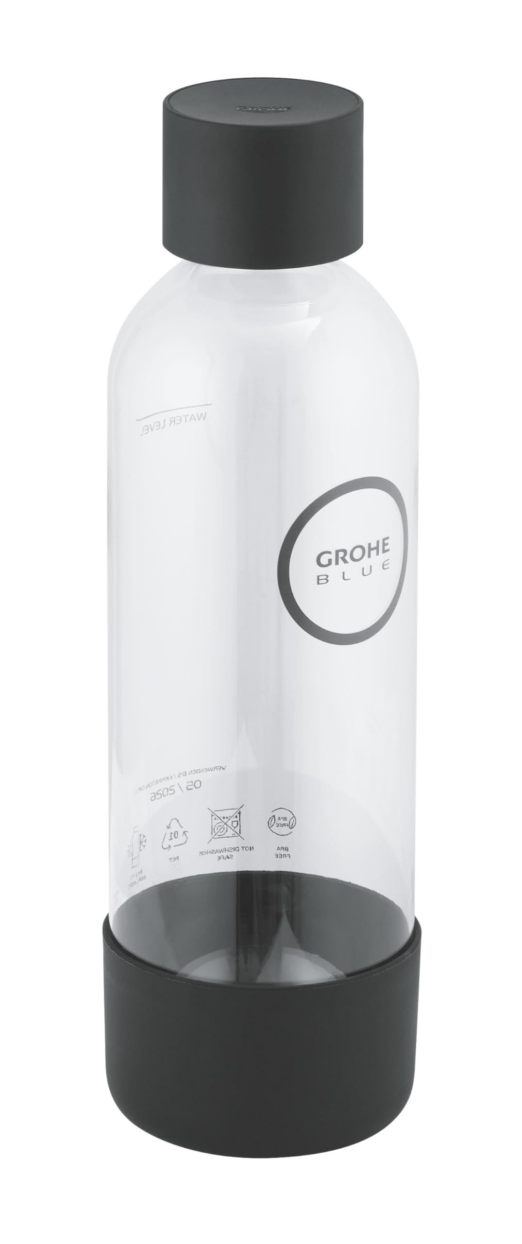 GROHE Blue Fizz, Wasserflasche (Fassungsvermögen: 850ml, nicht spülmaschinenfest, Bajonettverschluss