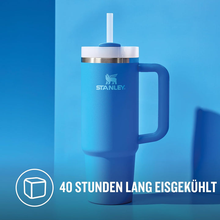 Stanley Quencher H2.0 Flowstate Trinkflasche Mit Strohhalm - Thermobecher Kühlt 9-11 Stunden - 40-48