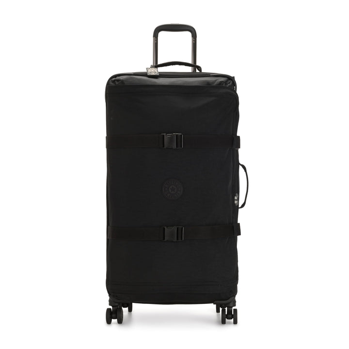 Kipling Spontaneous LRollen-Koffer 360° mit Elastische Träger Black Noir, Black Noir