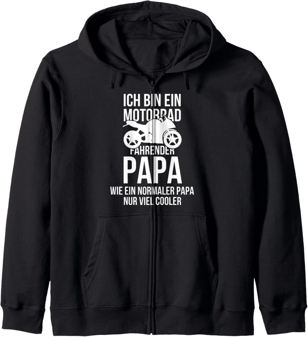 Ich bin ein Motorrad fahrender Papa Street Motorsport Junge Kapuzenjacke