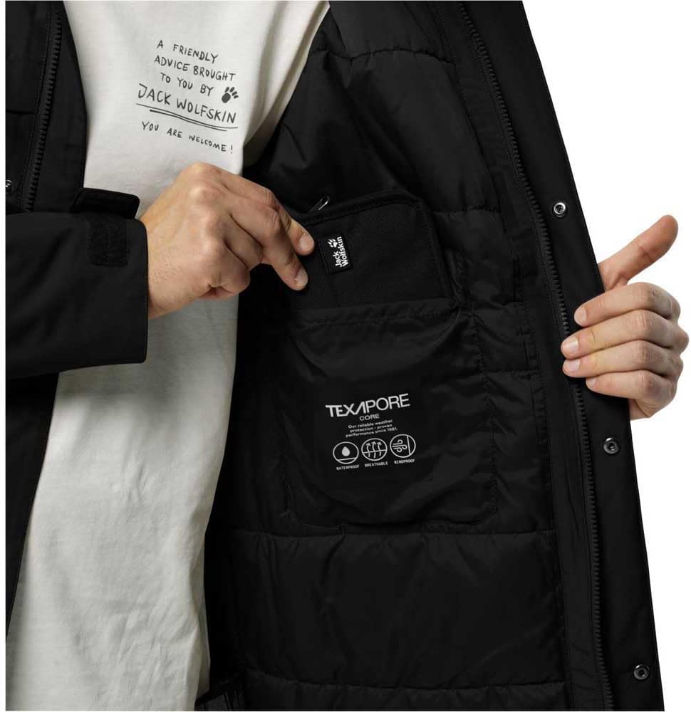 Jack Wolfskin Herren Winterlager Parka M Parka (1er Pack), Schwarz