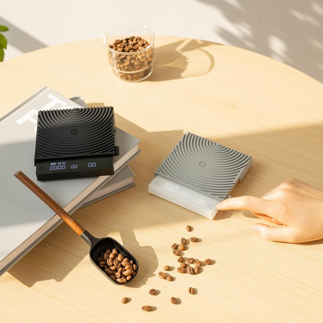 TIMEMORE Kaffeewaage Basic mini Elektronische Ultradünn und Leicht Espressowaage Mit Wasserdurchflus
