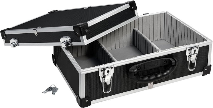 anndora CD Koffer für 60 Standard CD Cases - 43 x 29 x 18,5 cm - Schwarz 60 CD's schwarz, 60 CD's sc