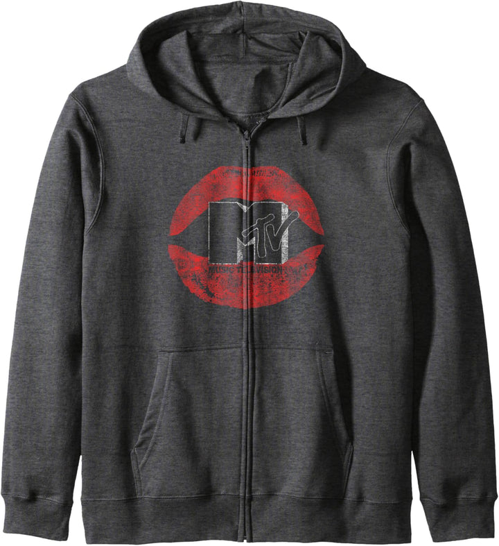 MTV Music Television Red Lips Logo Kapuzenjacke