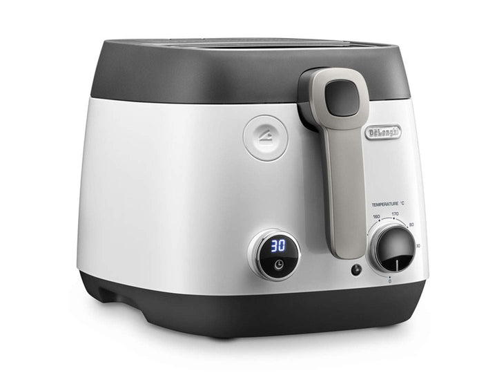 De'Longhi Fritteuse FS6067, Einstellbarer Thermostat, Timer Funktion, Fassungsvermögen 2,4l, 1800W,