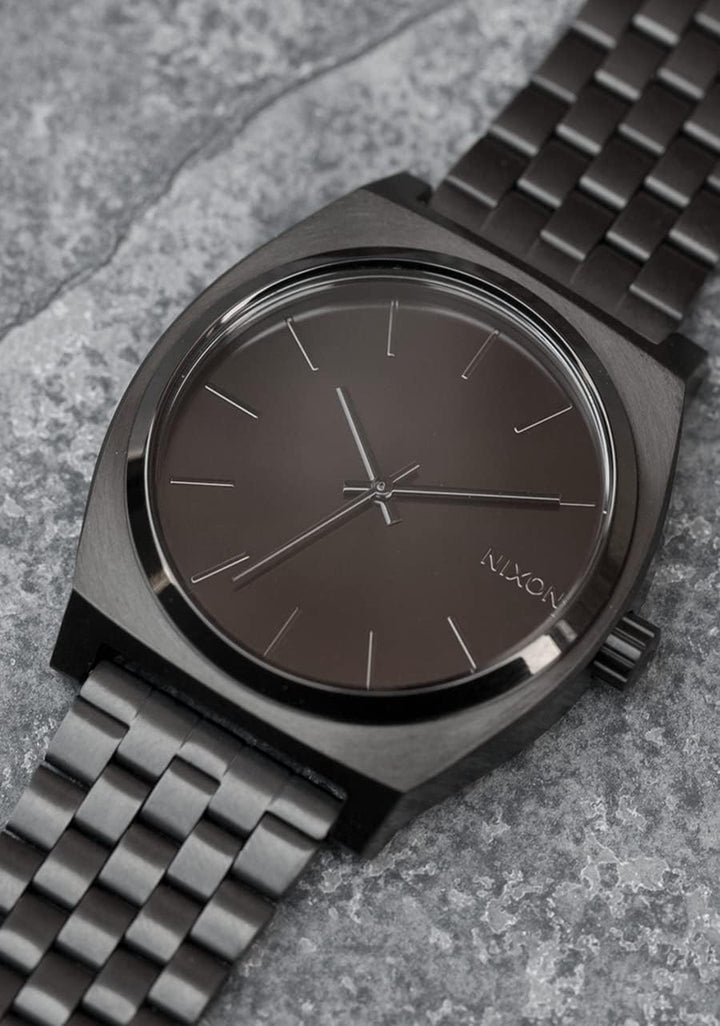 Nixon Time Teller Armbanduhr Analog Quarz All Schwarz, All Schwarz
