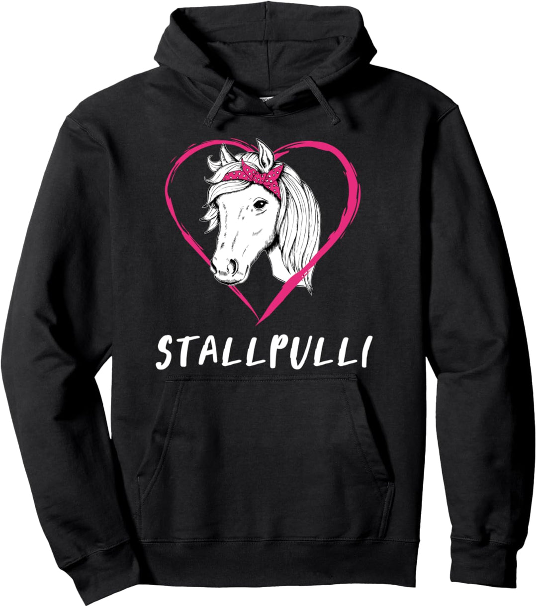 Stallpulli Pferd Reiten Cool Mädchen Pullover Hoodie
