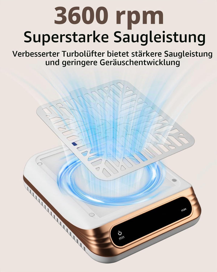Nagelstaubsauger,Professionell Staubabsaugung für Nägel mit Filter Leistungsstark Nagelstaubsauger m