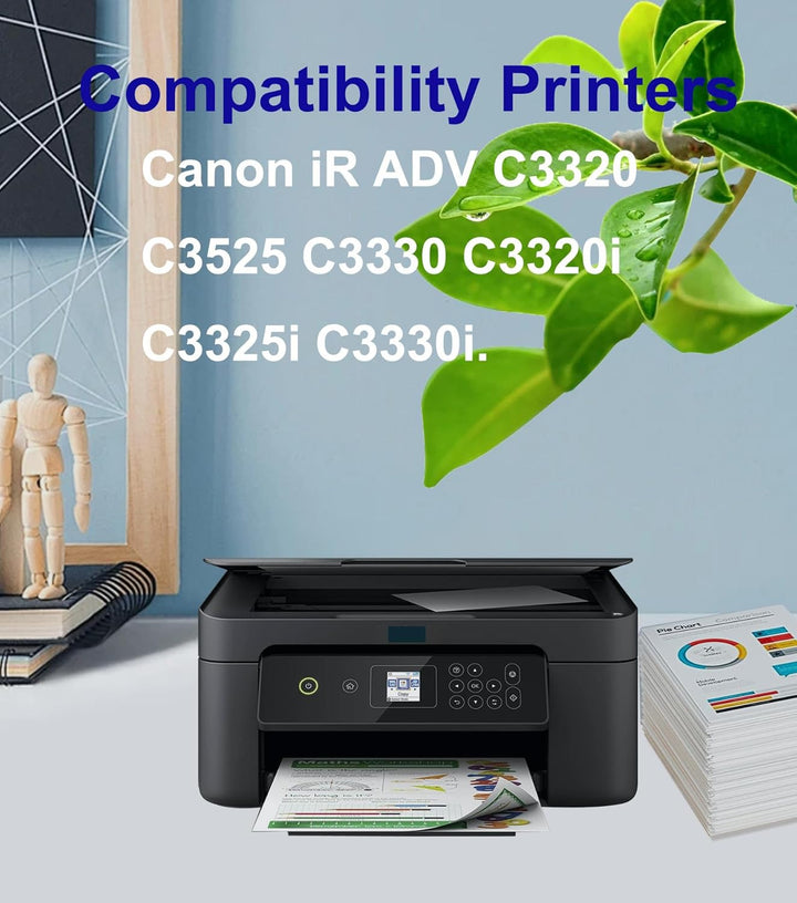 OGOUGUAN C-EXV49 Tonerkartusche EXV49 NPG-67 GPR-53, Ersatz für Canon IR C3320, C3320i, C3325i, C333