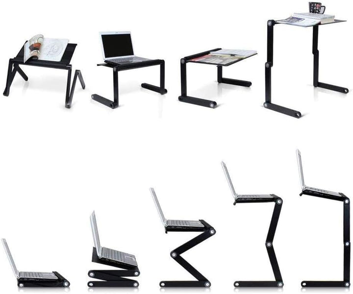Laptoptisch für Bett Computertisch Notebooktisch Lapdesk,Folding Betttisch 360 Grad Verstellbarer Wi