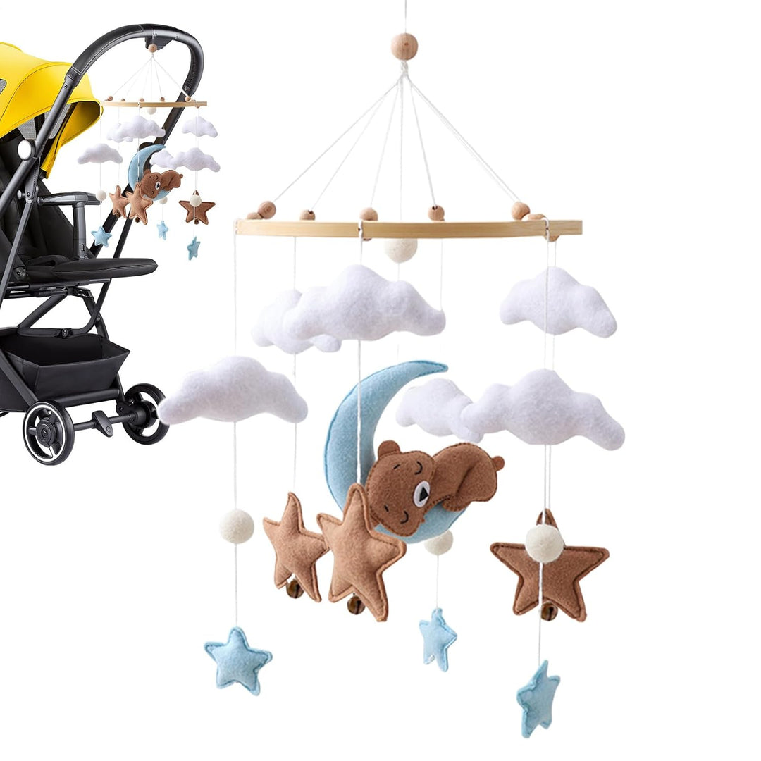 Stubenwagen-Spielzeug, babyfreundliche Ästhetik, 45 x 23 cm, Krippen-Mobile, Kinderzimmerdekoration,