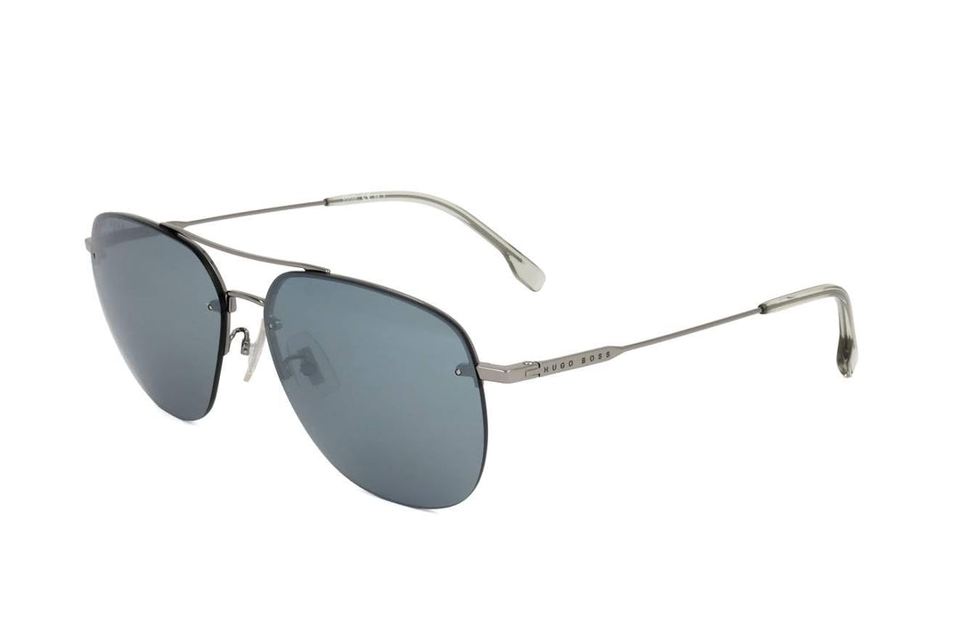 HUGO BOSS Unisex Sunglasses, 6lb Ruthenium
