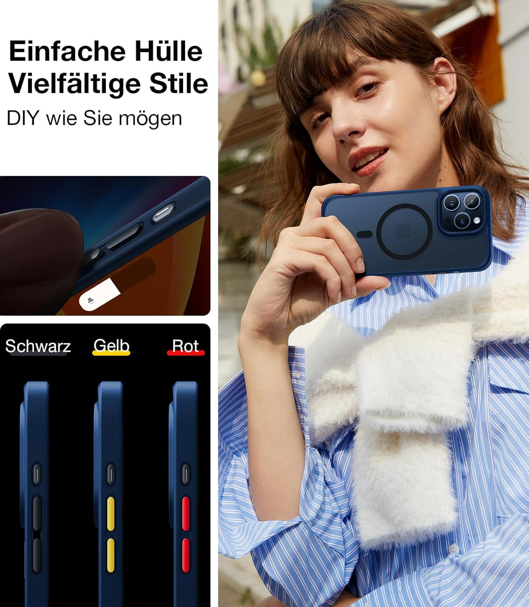 TORRAS Guardian-Mag für iPhone 15 Pro Max Hülle für Magsafe (Unzerstörbare Sturzfestigkeit &amp; Stärkst