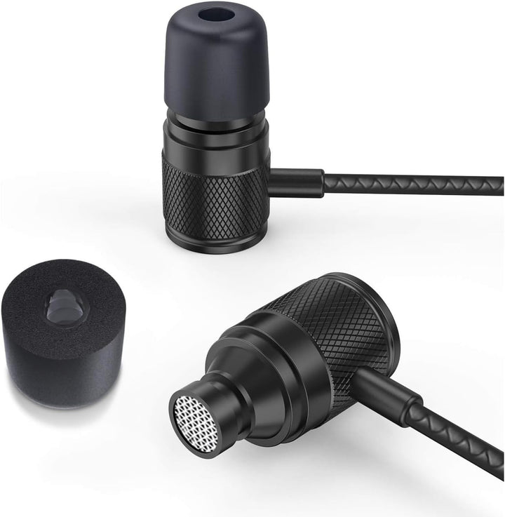 LUDOS Ultra Kopfhörer In Ear Ohrhörer mit Kabel und Mikrofon, Kristallklarer Klang, Ausgewogene Höhe