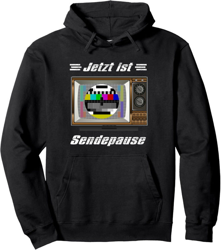 Testbild Jetzt ist Sendepause 90er Party Pullover Hoodie