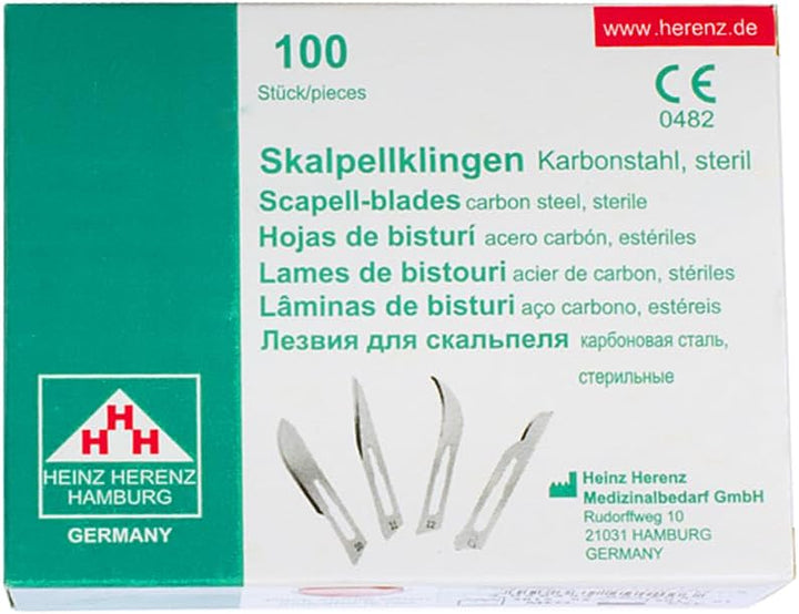 May - Set bestehend aus Mix von je 10 Stück Skalpellklingen Figur 4 in 6 verschiedenen Ausführungen