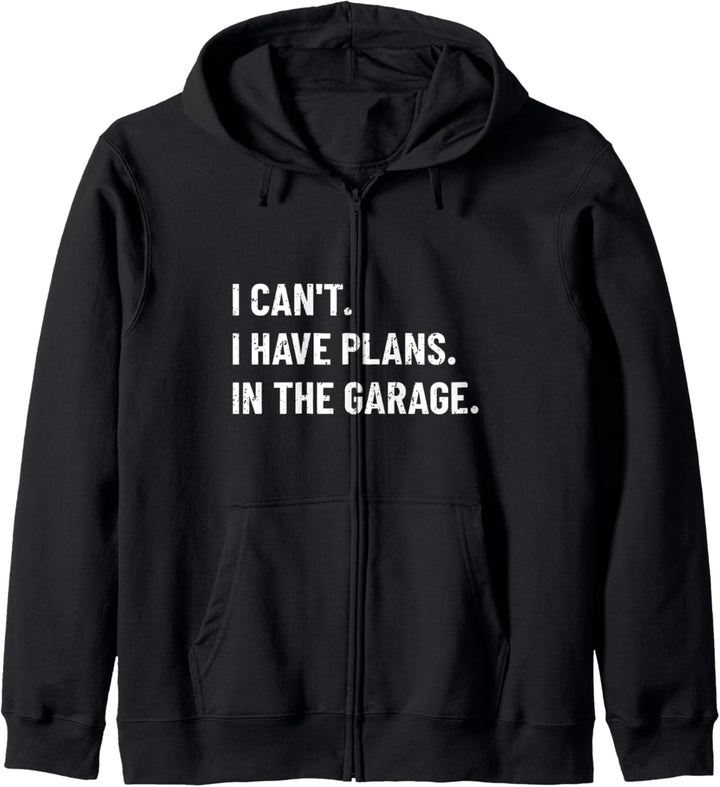 Ich kann keine Pläne in der Garage Mechaniker haben Kapuzenjacke