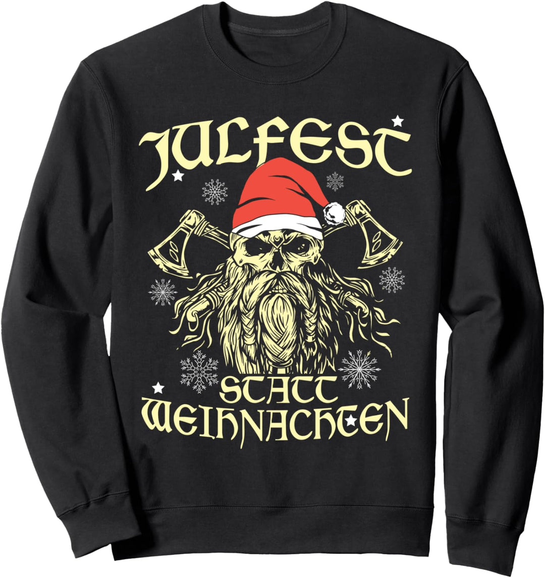 Julfest Statt Weihnachten Wikinger und Odin Sweatshirt