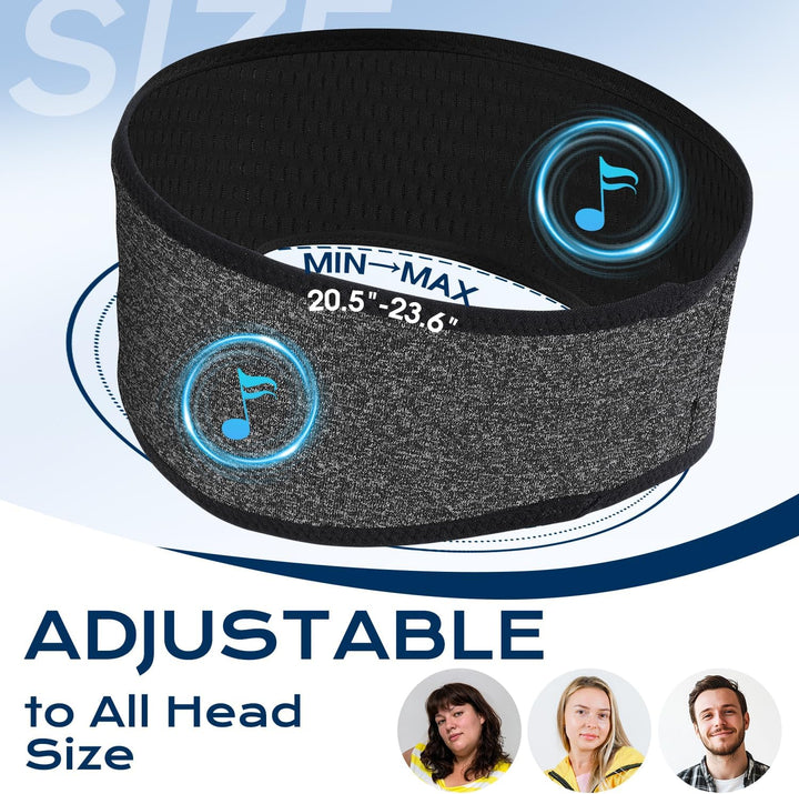 LC-dolida Schlafkopfhörer Bluetooth Stirnband Kopfhörer, Schlafkopfhörer Seitenschläfer Schlaf zum K