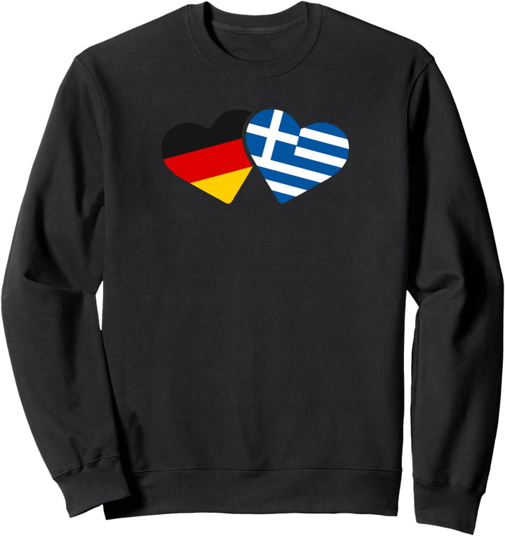 Deutschland Griechenland Liebe Herz Freunde Love Geschenk Sweatshirt