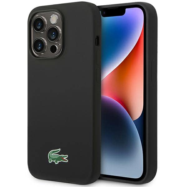 Lacoste LCHMP14XSLOK Hülle für iPhone 14 Pro Max 6.7" Schwarz hardcase Silicone