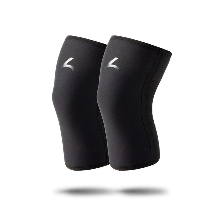 reeva Unisex-Adult Powerlifting Sleeves-7mm Knee Sleeve S Schwarz, S Schwarz