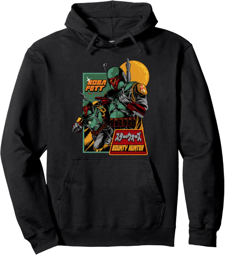 Star Wars Boba Fett Mandalorian Bounty Hunter Pullover Hoodie