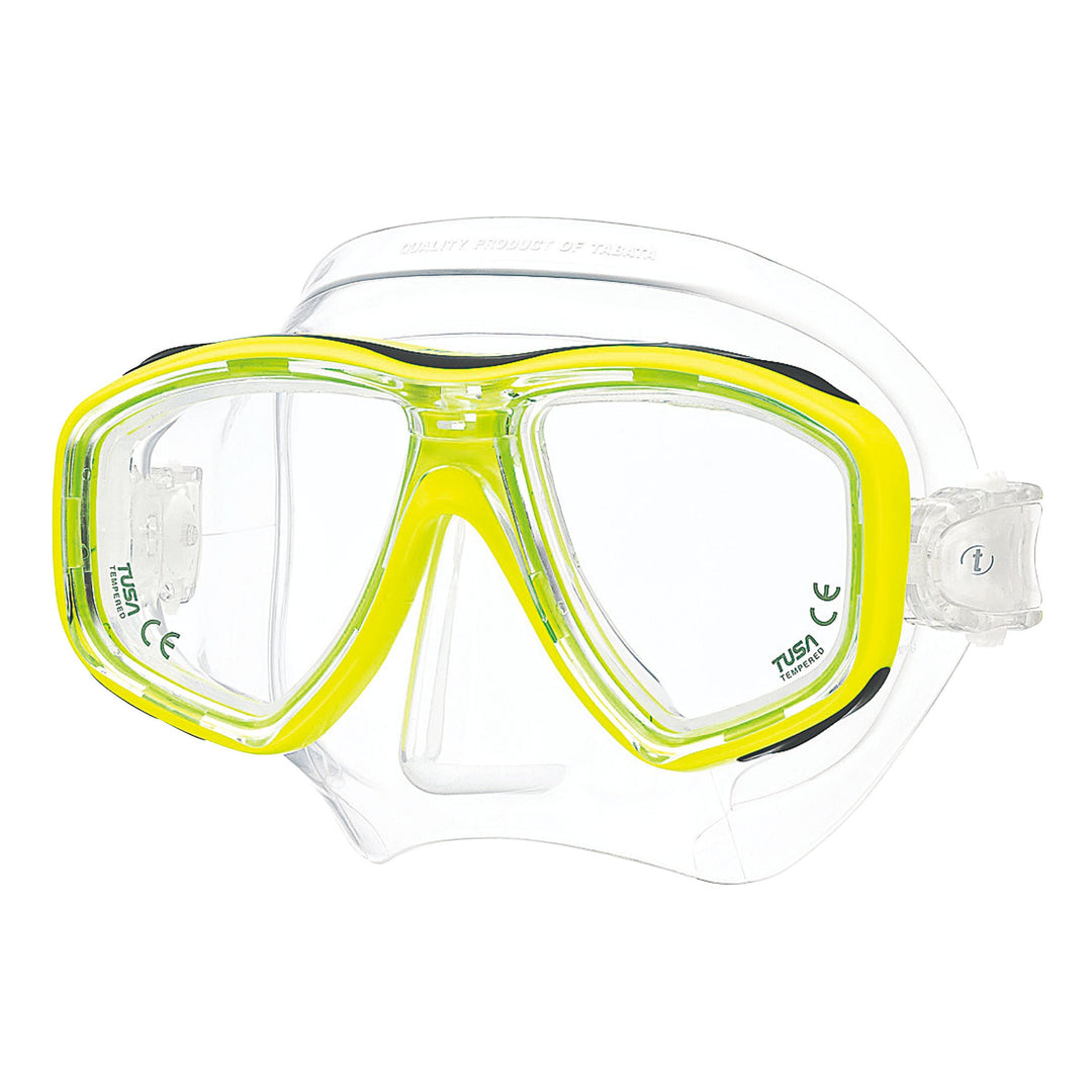 TUSA Tauchmaske M-212 Freedom Ceos - Transparent Farbe gelb