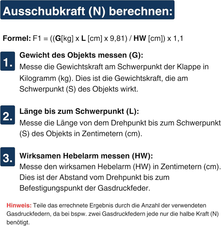 Gasdruckfeder mit 700N / 70 kg Ausschubkraft und 685mm Länge, Gasdruckdämpfer, Gasfeder