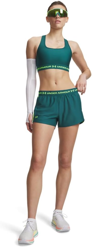 Under Armour Damen Shorts Tech Play Up 2in1 Shorts L Rack Green, L Rack Green
